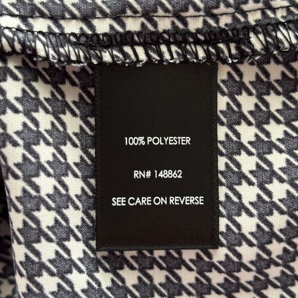 Torrid Harper Studio Crepe De Chine 3/4 Sleeve Blouse Houndstooth Size 2 2X H281 - Picture 8 of 10